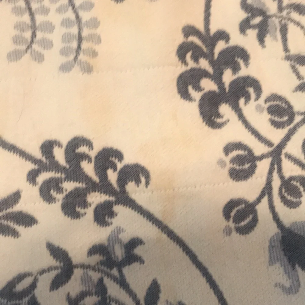 Valance/Curtain Bundle of 4 Blue and White Floral Scroll Valances/Toppers